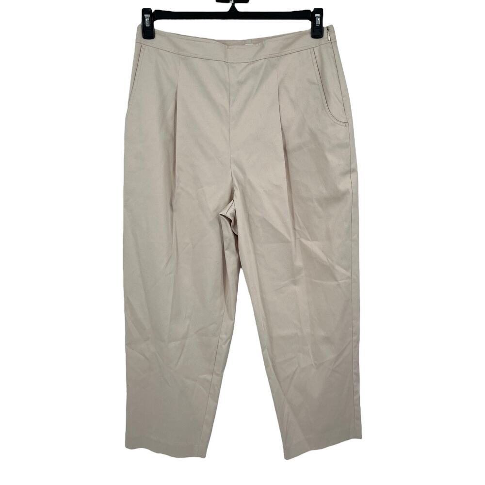 Rebecca Taylor Pants Tapered cropped ankle side zip size 16